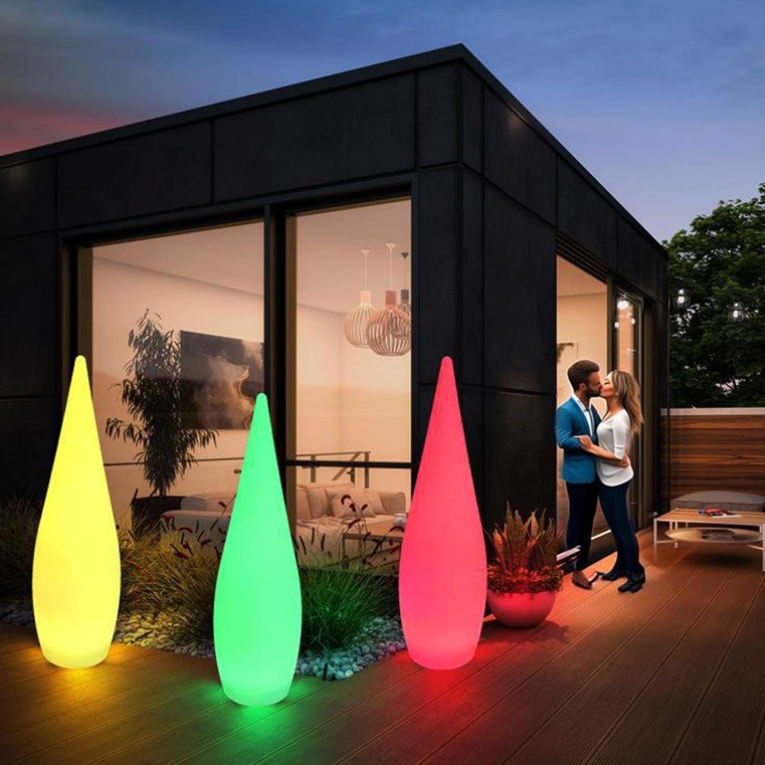 Outdoor Water Drop Lights