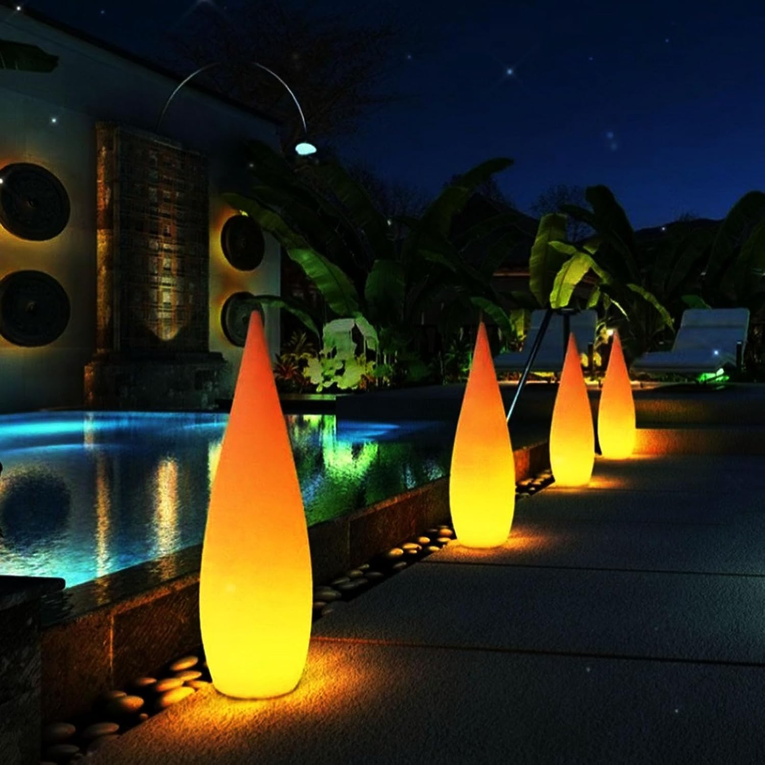 Outdoor Water Drop Lights